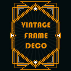 Wall Mural - Vintage frame and greting card. For use as labels for the production of alcoholic or beer. Frame in retro style on a dark background.