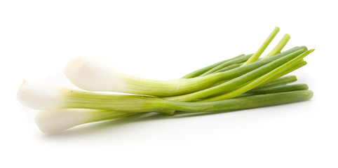 Wall Mural - green onion isolated