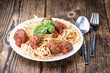 Spaghetti with Meatballs and Tomato Sauce
