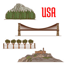 Natural And Architecture Landmarks Of America