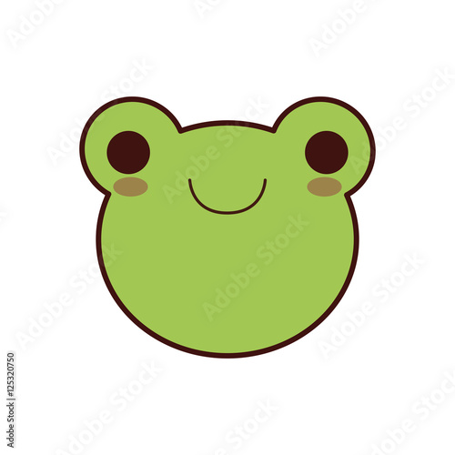 cute frog kawaii style vector illustration design - Buy this stock