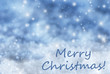 © Nelos - Blue Sparkling Background, Snow, Text Merry Christmas