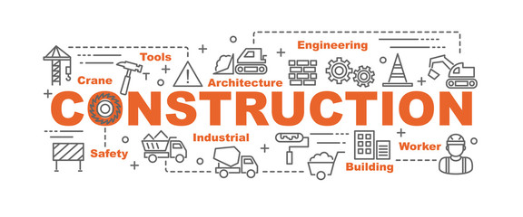 construction vector banner