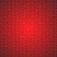 Red Mosaic Tile Honeycomb Vector Background.