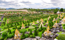 Pattaya, Chonburi, Thailand - 08 Oct, 2016: Nong Nooch Tropical Botanical Garden In Thailand
