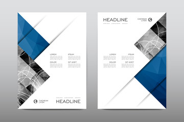 Wall Mural - Brochure layout template flyer design vector, Magazine booklet cover abstract background