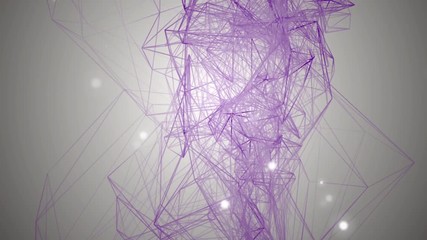 Poster - Geometric element evolving, motion background.