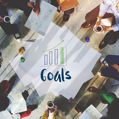 Poster - Goals Growth Success Target Concept