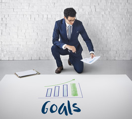 Poster - Goals Growth Success Target Concept