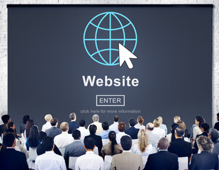 Canvas Print - Web Website WWW Browser Internet Networking Concept