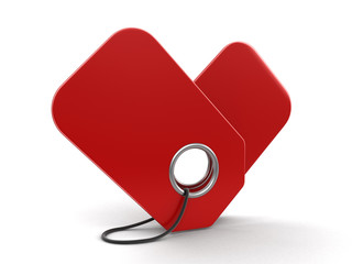 Aufkleber - Empty Label. Image with clipping path