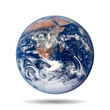 Realistic Earth with shadow vector eps10. Elements of this vector furnished by NASA