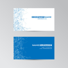 Vector template of business card.