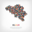 © katty2016 - people map country belgium vector