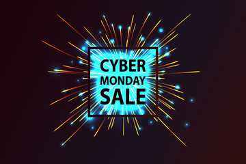 Wall Mural - Cyber Monday discount fireworks