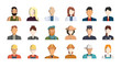© inspiring.team - Isolated professions avatar icons on white background.