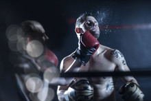 Boxer Hitting Opponent
