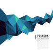 Abstract polygon shapes color background. Vector Ilustration.
