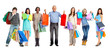 © grinny - Group of shopping customers.