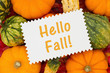 Hello Fall message