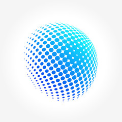Wall Mural - Creative abstract, vibrant and colorful icon Sphere Globe