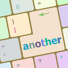 Poster - another button on the computer keyboard key