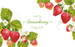 Strawberry horizontal banner