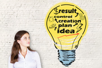 Aufkleber - Idea and creation concept