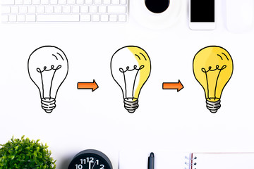 Aufkleber - Idea creation process