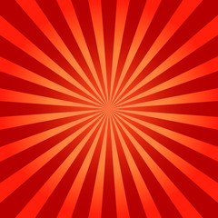 Wall Mural - red shiny abstract sunburst background. vector illustration.