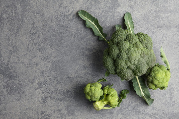 Wall Mural - Broccoli on stone background