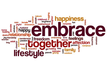 Poster - Embrace word cloud