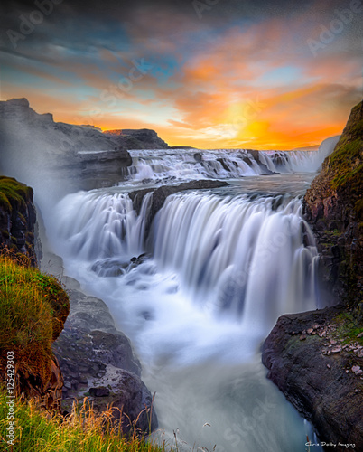 Naklejka dekoracyjna Gulfoss Falls, Iceland