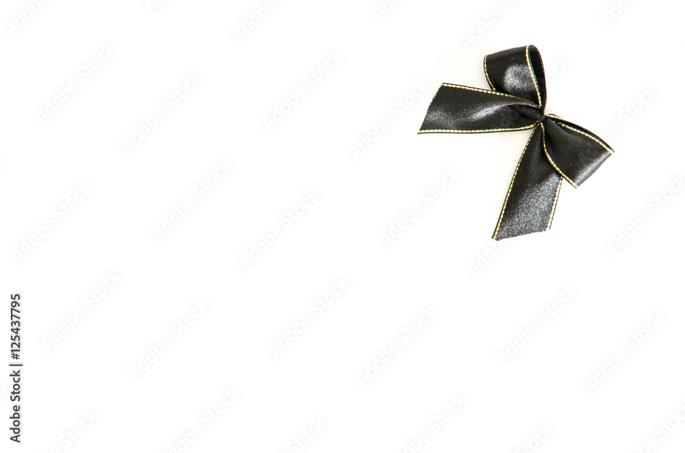 black ribbon on white background Stock Photo | Adobe Stock