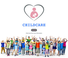 Wall Mural - Care Childcare Love Baby Take Care Concept