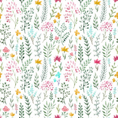 Watercolor floral pattern