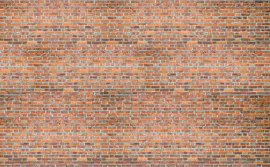 Red vintage old brick wall texture background