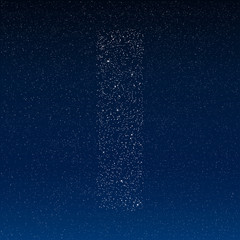 Wall Mural - vector abstract alphabet of stars. the starry sky.