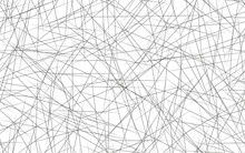 Geometric Illustration With Random, Edgy, Irregular Lines. Dynamic Intersecting Lines.