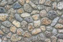 The Wall Of Porous Sea Stone