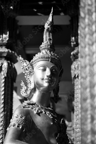 Giant Of Modern Photography At >> Giant Statue In Modern Thai Style With Back And White Photography Giant Of Modern Photography At >> Giant Statue In Modern Thai Style With Back And White Photography