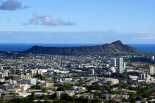 Diamondhead And The City Of Honolulu, Kaimuki, Kahala, And Ocean
