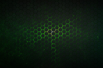 Wall Mural - set 9. hexagon background and texture.