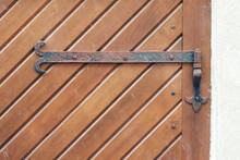Crop Of Wooden Doors With Wrought-iron Hinges