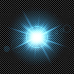 Wall Mural - Creative concept Vector set of glow light effect stars bursts with sparkles isolated on black background. For illustration template art design, banner for Christmas celebrate, magic flash energy ray