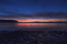 Scenic View Of Lopez Island During Sunset
