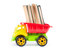 Children Truck With Stack Books