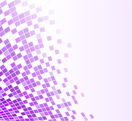 Poster - abstract purple pixels background