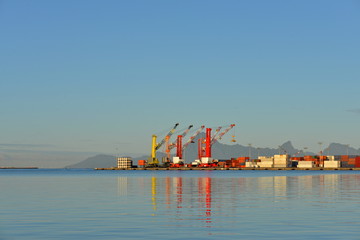 Papeete, harbor, morning