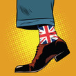 Stylish hipster socks with the British flag